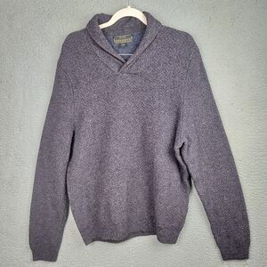 Jos A Bank Reserve Sweater Mens XXL Gray Wool Blend Classic Gift